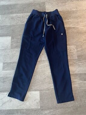 NWOT Figs Navy Yola High-Rise Slim Scrub Pant Women's High Waisted